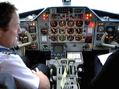 HS74 Flight Deck